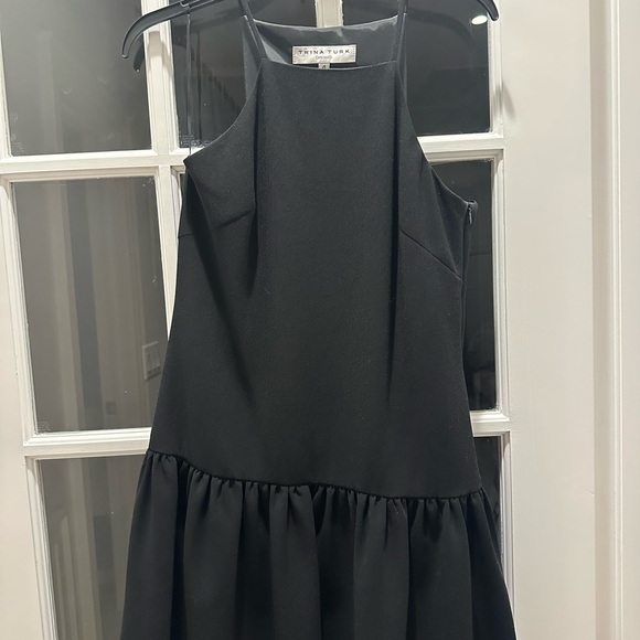 Trina Turk Charcoal Sleeveless Mini Dress - Picture 1 of 2